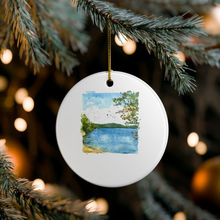 Lake Lanier Georgia Ornament: Unique Lake Lanier Souvenir, Lake Lanier Georgia Xmas Decor, and Authentic Lake Lanier Gift