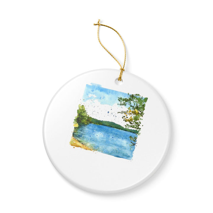 Lake Lanier Georgia Ornament: Unique Lake Lanier Souvenir, Lake Lanier Georgia Xmas Decor, and Authentic Lake Lanier Gift