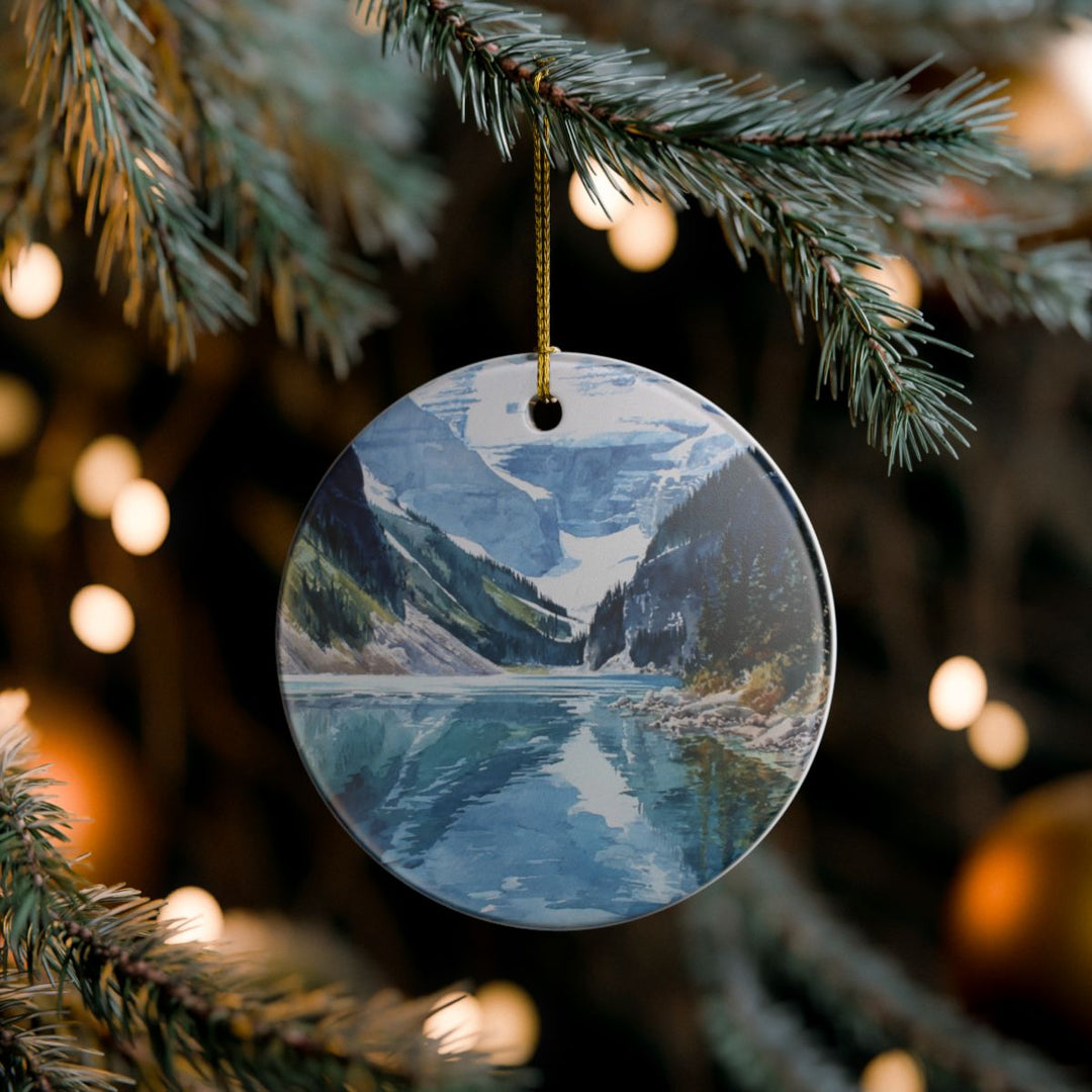 Lake Louise Canada Ornament: Unique Lake Louise Canada Souvenir, Lake Louise Canada Xmas Decor, and Authentic Lake Louise Canada Gift