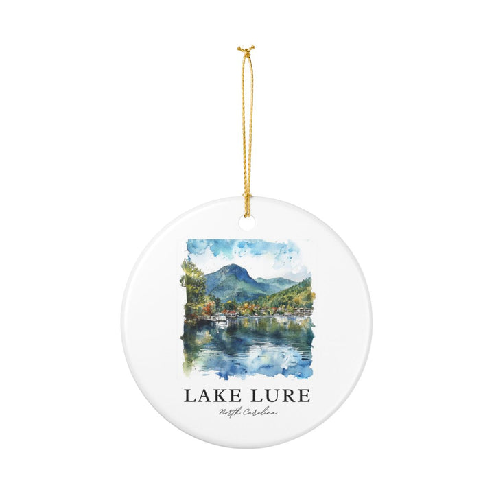 Lake Lure North Carolina Ornament: Unique Lake Lure Souvenir, Lake Lure North Carolina Xmas Decor, and Authentic Lake Lure Gift