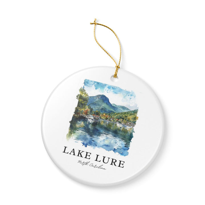 Lake Lure North Carolina Ornament: Unique Lake Lure Souvenir, Lake Lure North Carolina Xmas Decor, and Authentic Lake Lure Gift