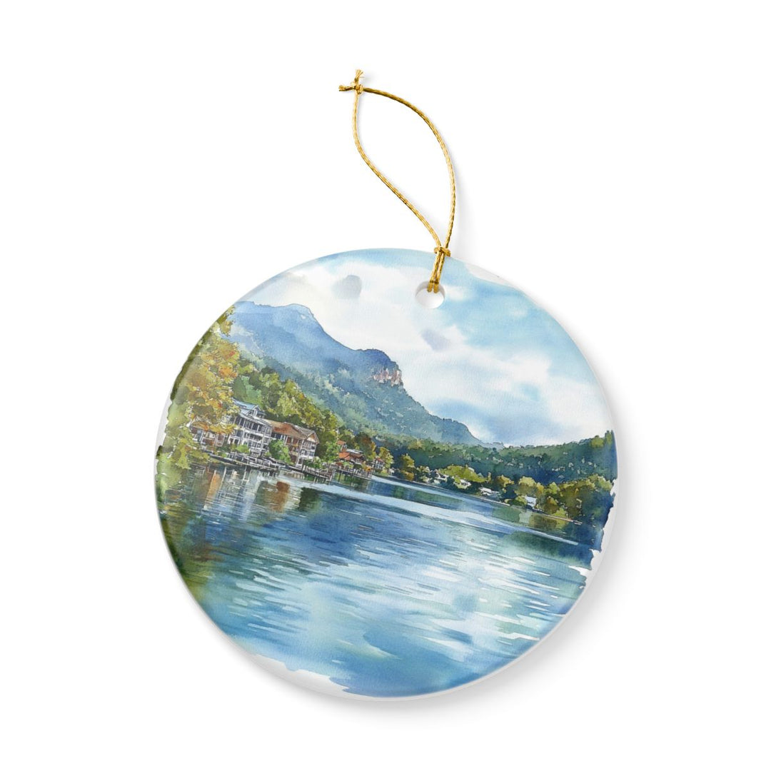 Lake Lure North Carolina Ornament: Unique Lake Lure Souvenir, Lake Lure North Carolina Xmas Decor, and Authentic Lake Lure Gift