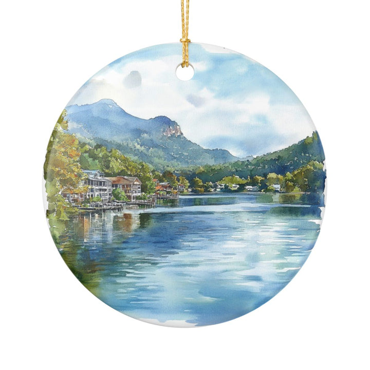 Lake Lure North Carolina Ornament: Unique Lake Lure Souvenir, Lake Lure North Carolina Xmas Decor, and Authentic Lake Lure Gift