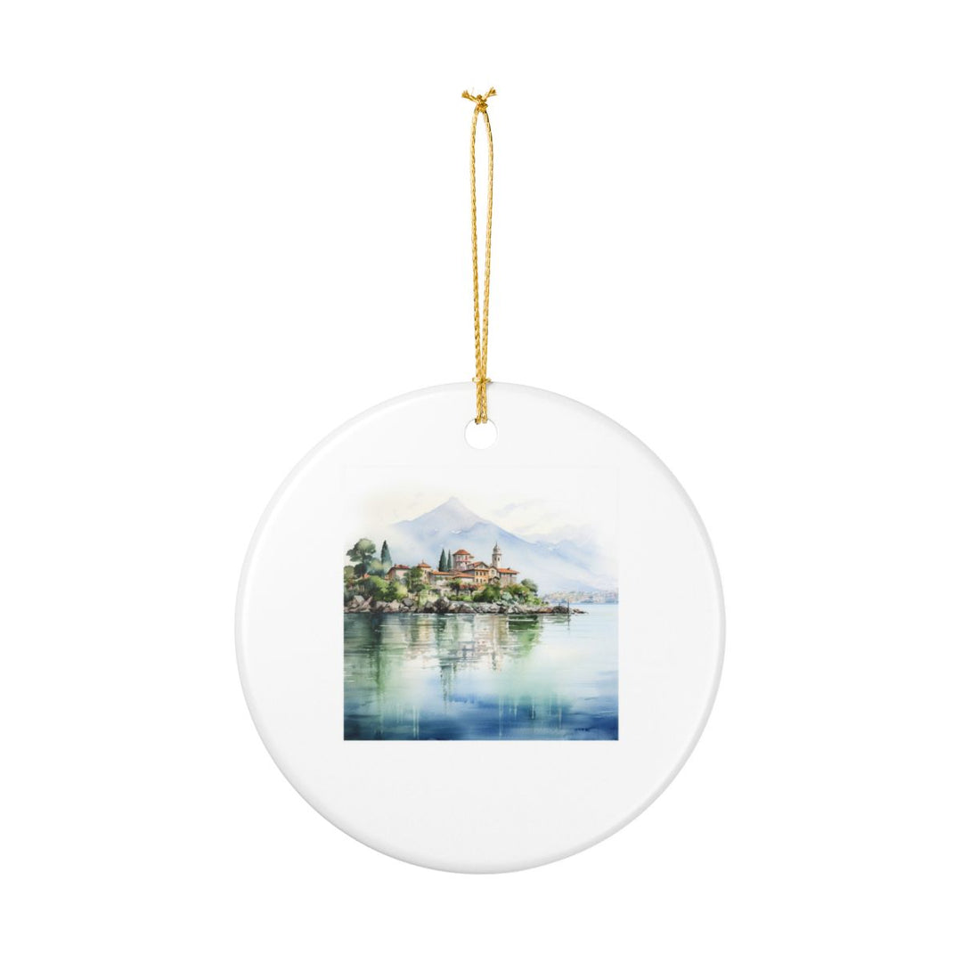Lake Maggiore Italy Ornament: Unique Lake Maggiore Souvenir, Lake Maggiore Italy Xmas Decor, and Authentic Lake Maggiore Gift