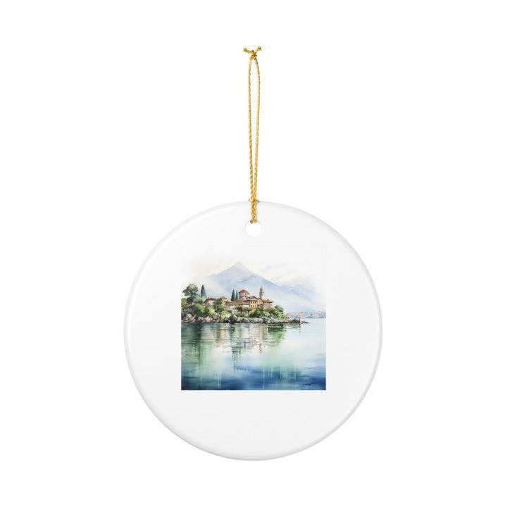 Lake Maggiore Italy Ornament: Unique Lake Maggiore Souvenir, Lake Maggiore Italy Xmas Decor, and Authentic Lake Maggiore Gift