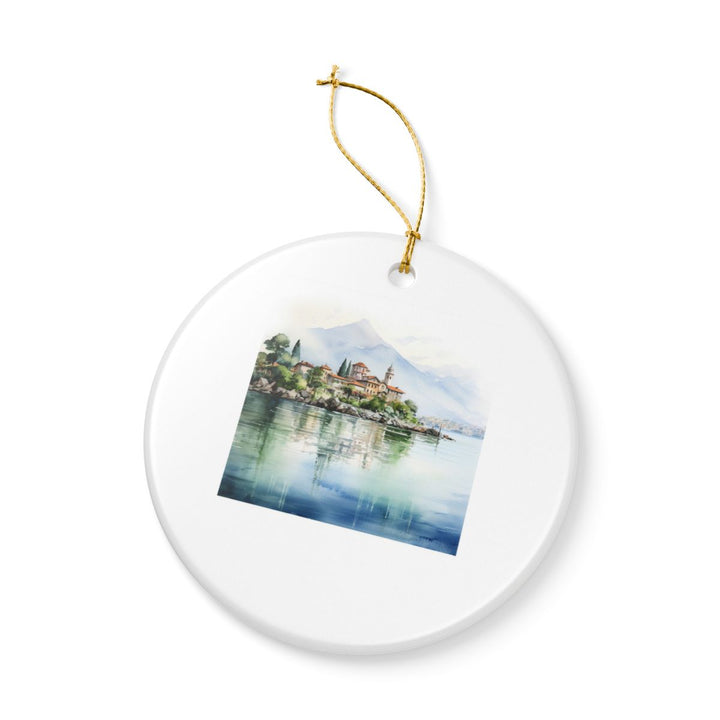 Lake Maggiore Italy Ornament: Unique Lake Maggiore Souvenir, Lake Maggiore Italy Xmas Decor, and Authentic Lake Maggiore Gift