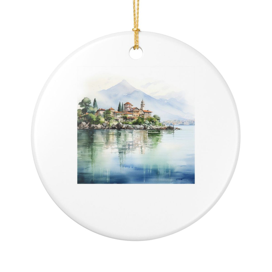 Lake Maggiore Italy Ornament: Unique Lake Maggiore Souvenir, Lake Maggiore Italy Xmas Decor, and Authentic Lake Maggiore Gift