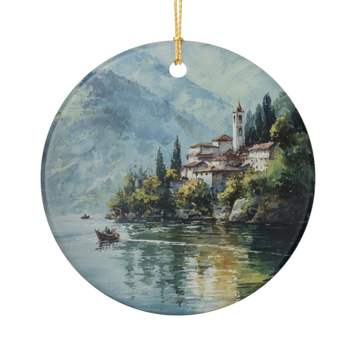 Lake Maggiore Ornament: Unique Lake Maggiore Souvenir, Lake Maggiore Xmas Decor, and Authentic Lake Maggiore Gift