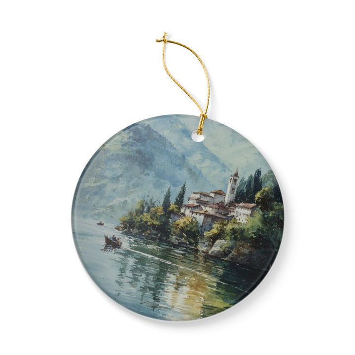 Lake Maggiore Ornament: Unique Lake Maggiore Souvenir, Lake Maggiore Xmas Decor, and Authentic Lake Maggiore Gift