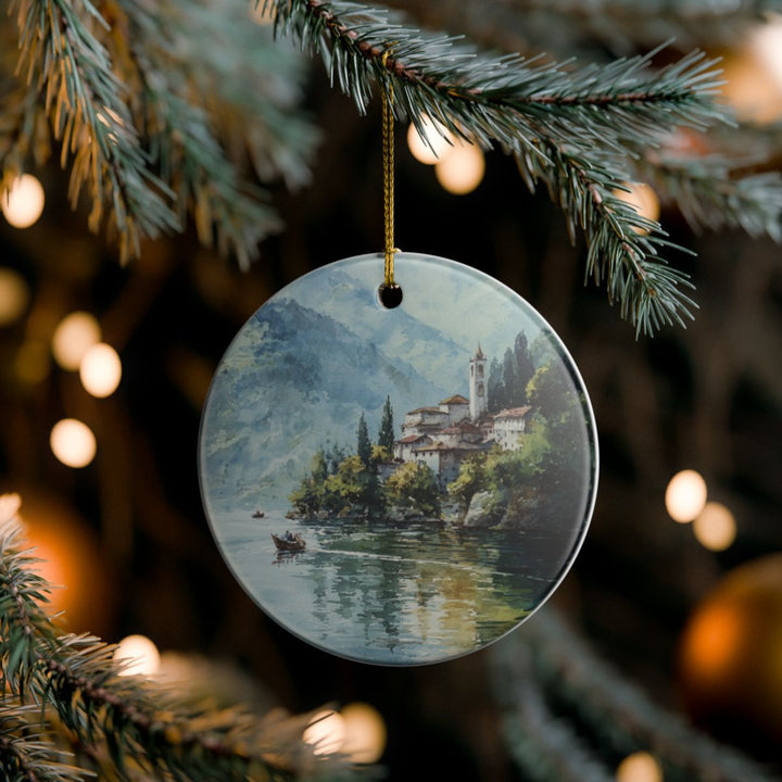 Lake Maggiore Ornament: Unique Lake Maggiore Souvenir, Lake Maggiore Xmas Decor, and Authentic Lake Maggiore Gift