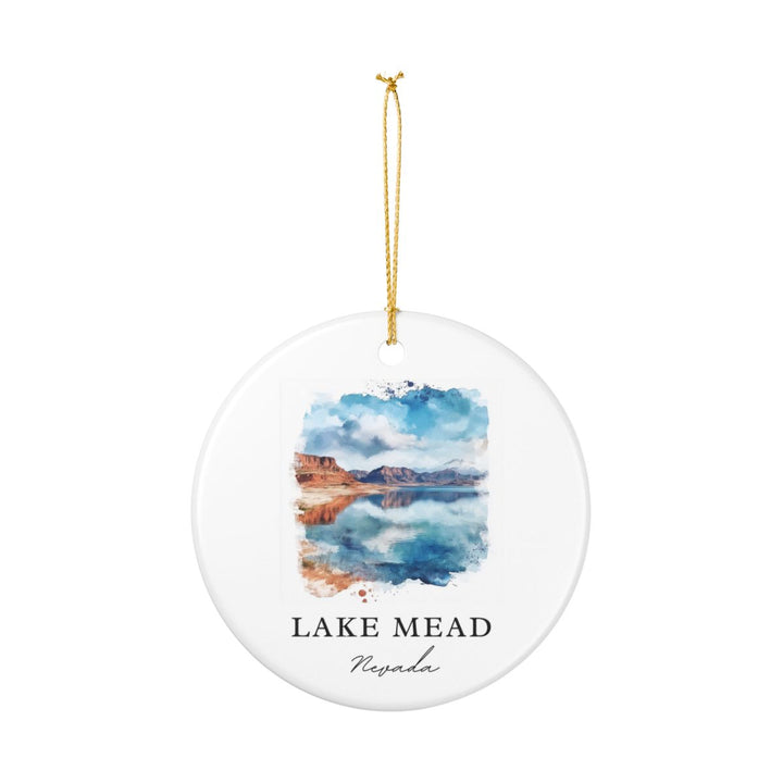 Lake Mead Nevada Ornament: Unique Lake Mead Souvenir, Lake Mead Nevada Xmas Decor, and Authentic Lake Mead Gift