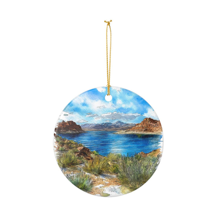 Lake Mead Nevada USA Ornament: Unique Lake Mead Souvenir, Lake Mead Nevada Xmas Decor, and Authentic Lake Mead Gift