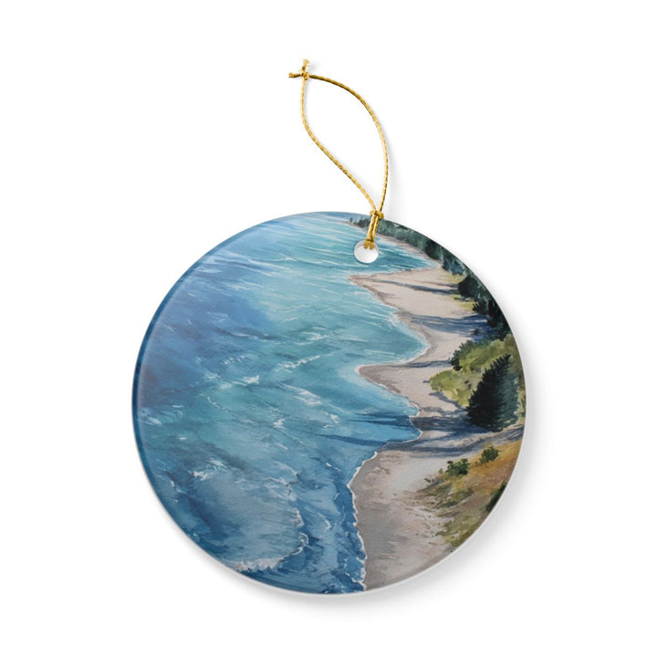 Lake Michigan Great Lakes USA Ornament: Unique Lake Michigan Great Lakes Souvenir, Lake Michigan Great Lakes USA Xmas Decor
