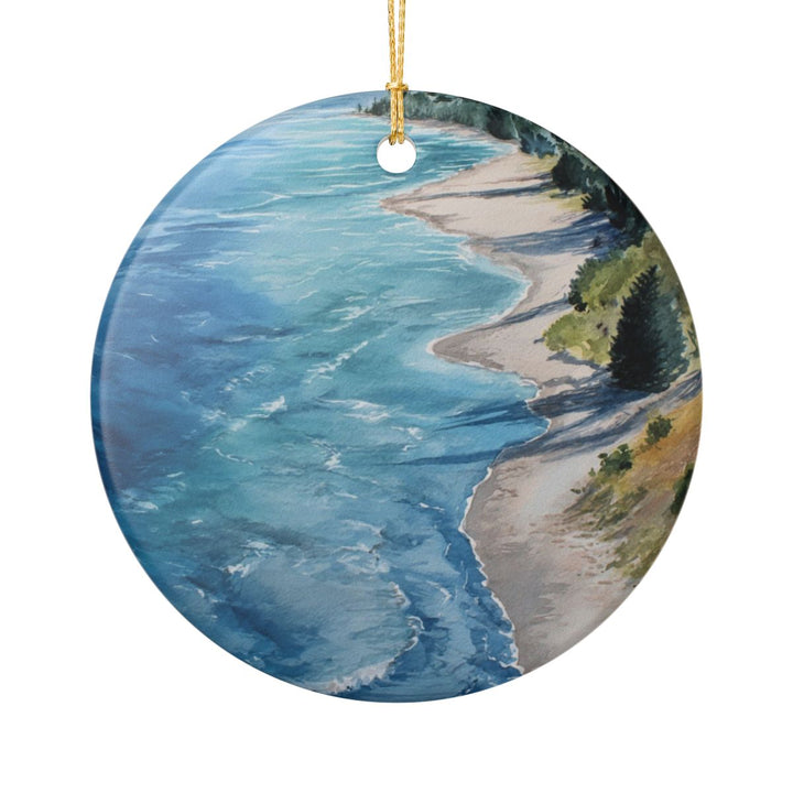 Lake Michigan Great Lakes USA Ornament: Unique Lake Michigan Great Lakes Souvenir, Lake Michigan Great Lakes USA Xmas Decor