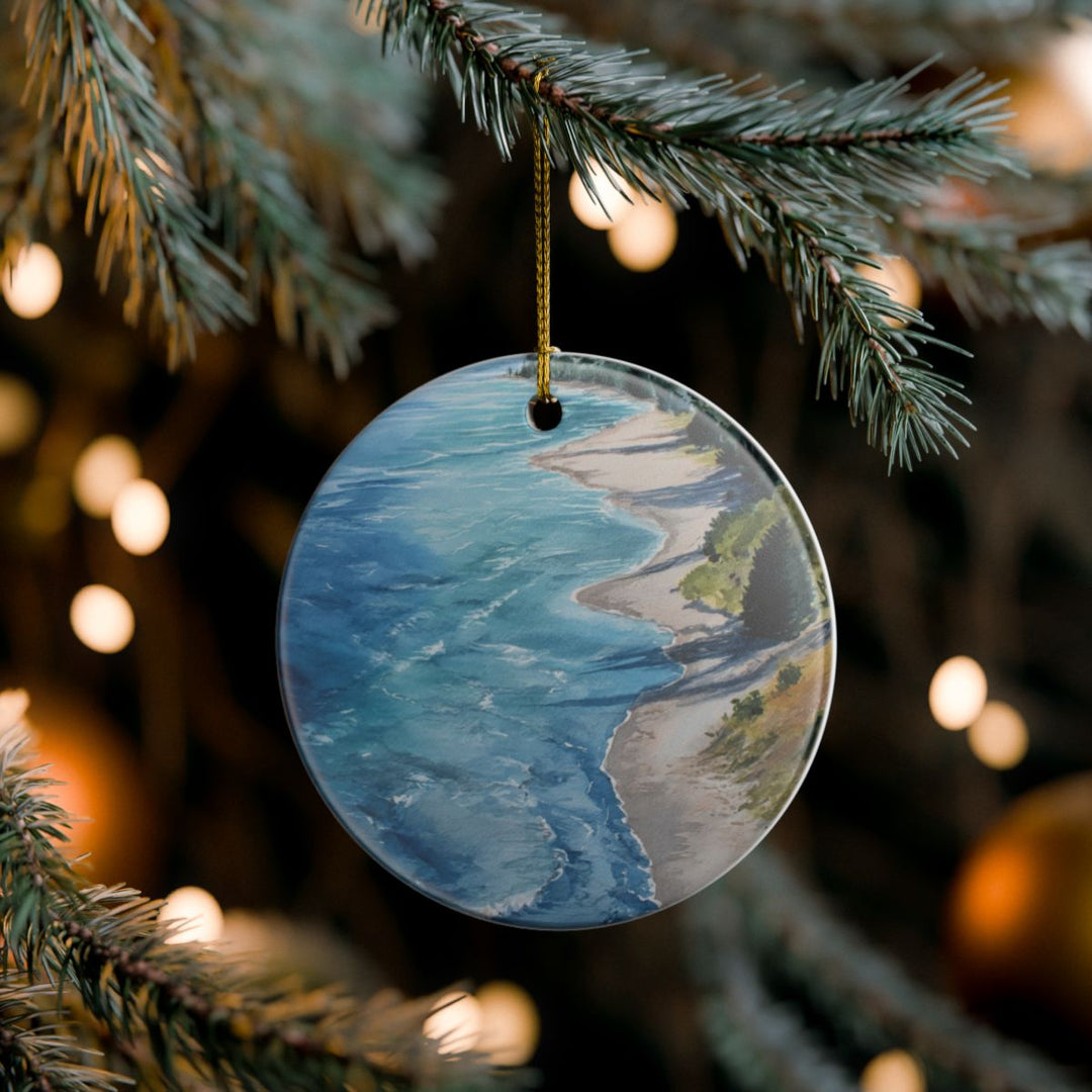 Lake Michigan Great Lakes USA Ornament: Unique Lake Michigan Great Lakes Souvenir, Lake Michigan Great Lakes USA Xmas Decor
