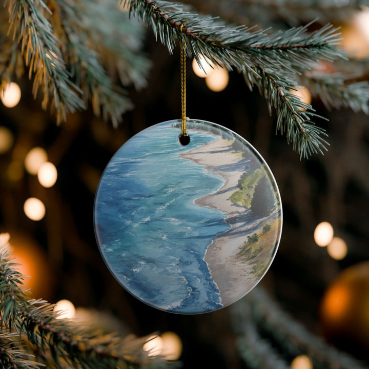Lake Michigan Great Lakes USA Ornament: Unique Lake Michigan Great Lakes Souvenir, Lake Michigan Great Lakes USA Xmas Decor