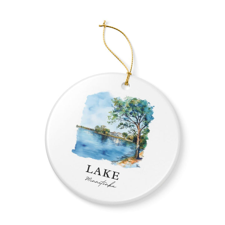 Lake Minnetonka Minnesota USA Ornament: Unique Lake Minnetonka Souvenir, Lake Minnetonka Minnesota Xmas Decor, and Authentic Lake Minnetonka Gift