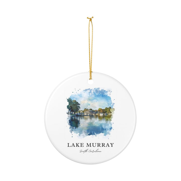 Lake Murray South Carolina USA Ornament: Unique Lake Murray Souvenir, Lake Murray South Carolina Xmas Decor, and Authentic Lake Murray Gift