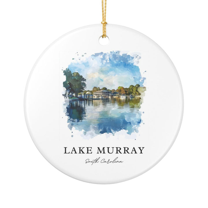 Lake Murray South Carolina USA Ornament: Unique Lake Murray Souvenir, Lake Murray South Carolina Xmas Decor, and Authentic Lake Murray Gift