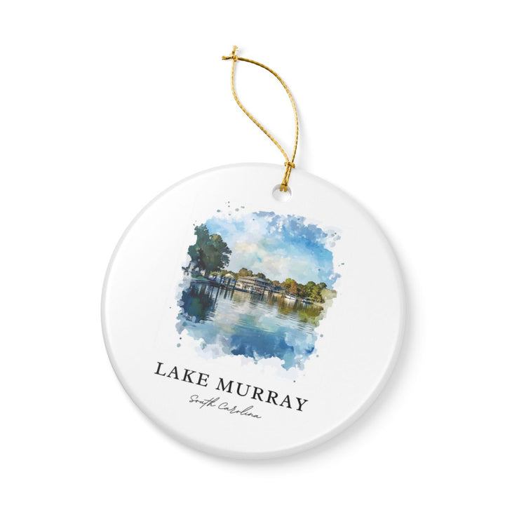 Lake Murray South Carolina USA Ornament: Unique Lake Murray Souvenir, Lake Murray South Carolina Xmas Decor, and Authentic Lake Murray Gift