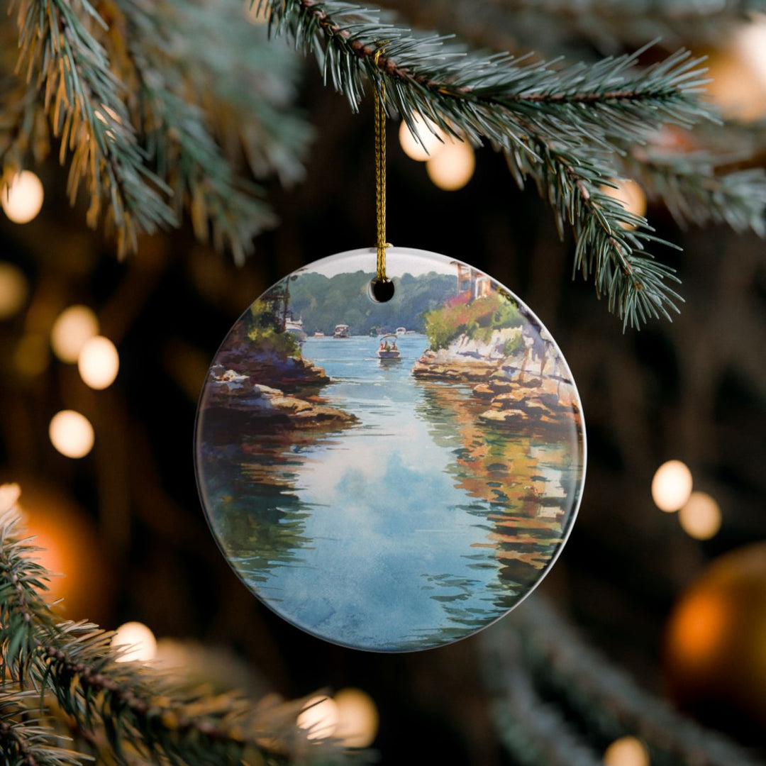 Lake of the Ozarks Missouri Ornament: Unique Lake of the Ozarks Souvenir, Lake of the Ozarks Missouri Xmas Decor, and Authentic Lake of the Ozarks Gift