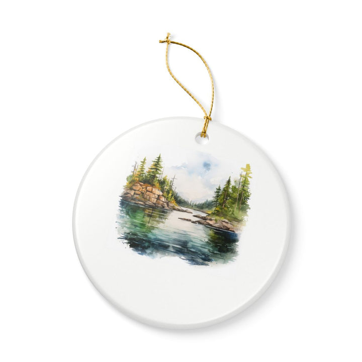 Lake of the Woods Canada Ornament: Unique Lake of the Woods Canada Souvenir, Lake of the Woods Canada Xmas Decor, and Authentic Lake of the Woods Canada Gift