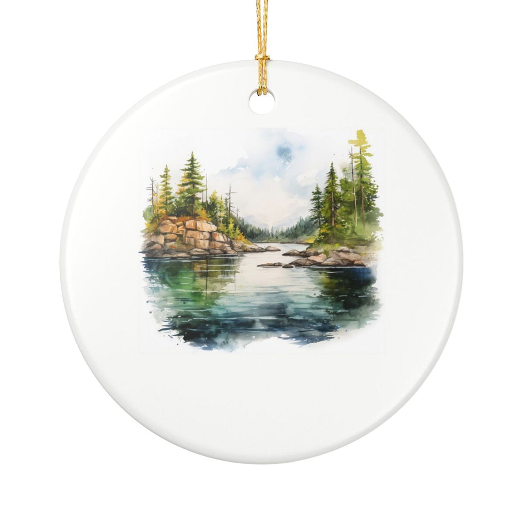 Lake of the Woods Canada Ornament: Unique Lake of the Woods Canada Souvenir, Lake of the Woods Canada Xmas Decor, and Authentic Lake of the Woods Canada Gift