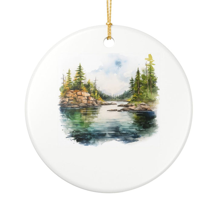 Lake of the Woods Canada Ornament: Unique Lake of the Woods Canada Souvenir, Lake of the Woods Canada Xmas Decor, and Authentic Lake of the Woods Canada Gift
