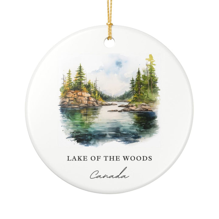 Lake of the Woods Canada Ornament: Unique Lake of the Woods Canada Souvenir, Lake of the Woods Canada Xmas Decor
