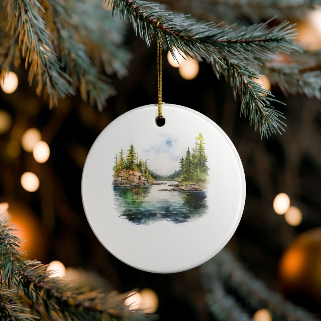 Lake of the Woods Canada Ornament: Unique Lake of the Woods Canada Souvenir, Lake of the Woods Canada Xmas Decor, and Authentic Lake of the Woods Canada Gift