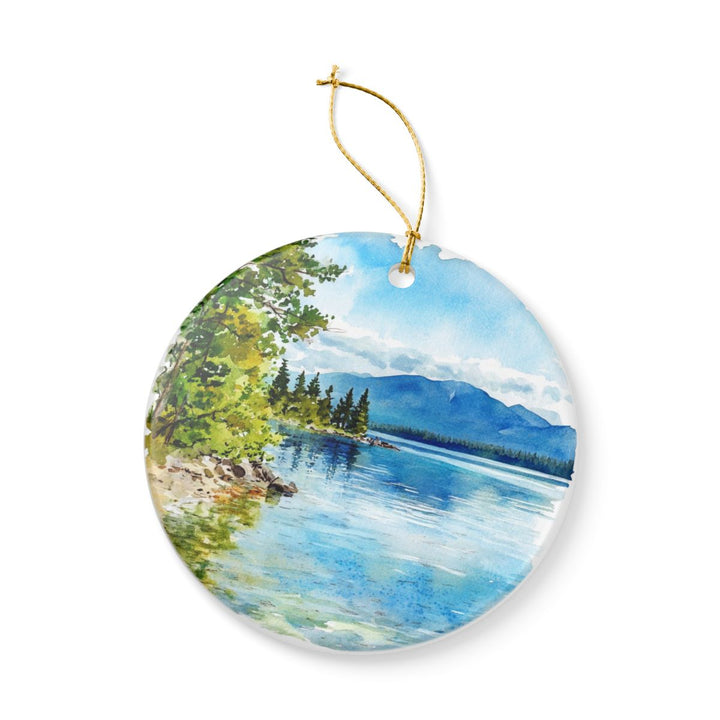 Lake Pend Oreille United States Ornament: Unique Lake Pend Oreille Souvenir, Lake Pend Oreille USA Xmas Decor, and Authentic Lake Pend Oreille Gift