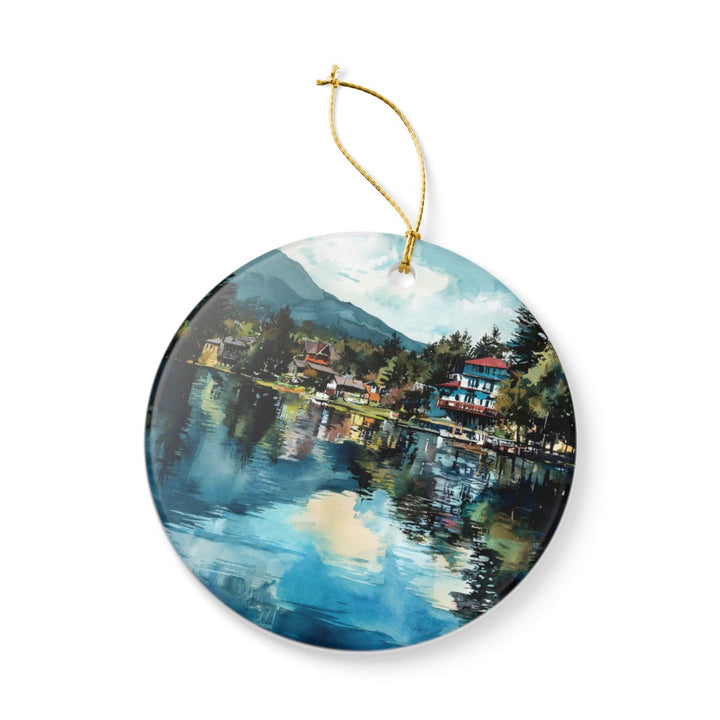 Lake Placid New York Ornament: Unique Lake Placid Souvenir, Lake Placid New York Xmas Decor, and Authentic Lake Placid Gift