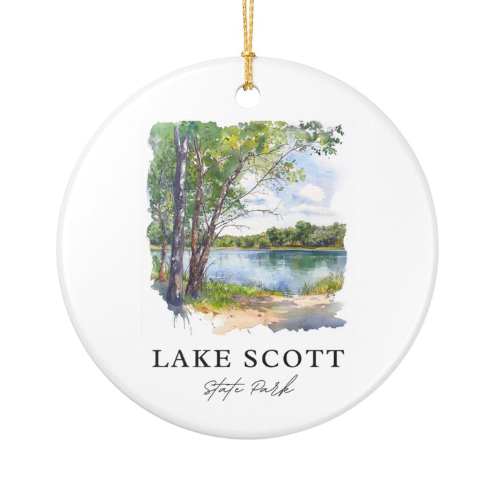 Lake Scott State Park Kansas Ornament: Unique Lake Scott State Park Souvenir, Lake Scott State Park Kansas Xmas Decor