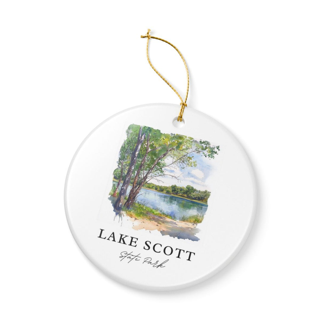 Lake Scott State Park Kansas Ornament: Unique Lake Scott State Park Souvenir, Lake Scott State Park Kansas Xmas Decor