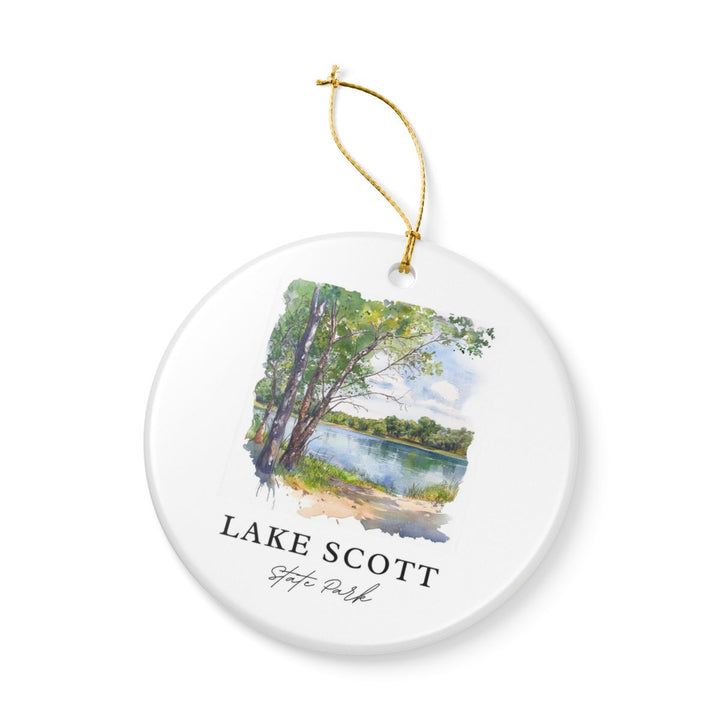 Lake Scott State Park Kansas Ornament: Unique Lake Scott State Park Souvenir, Lake Scott State Park Kansas Xmas Decor