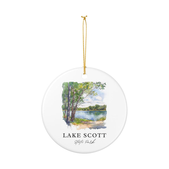 Lake Scott State Park Kansas Ornament: Unique Lake Scott State Park Souvenir, Lake Scott State Park Kansas Xmas Decor