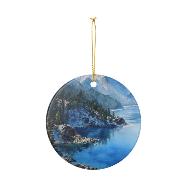 Lake Tahoe USA Ornament: Unique Lake Tahoe Souvenir, Lake Tahoe USA Xmas Decor, and Authentic Lake Tahoe Gift