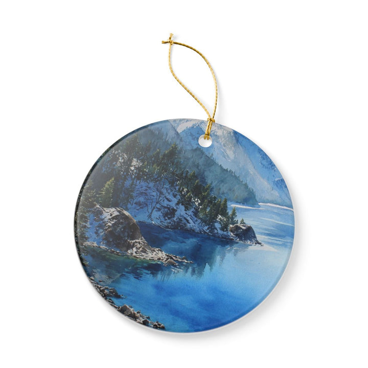 Lake Tahoe USA Ornament: Unique Lake Tahoe Souvenir, Lake Tahoe USA Xmas Decor, and Authentic Lake Tahoe Gift