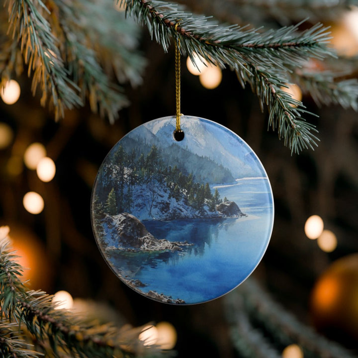 Lake Tahoe USA Ornament: Unique Lake Tahoe Souvenir, Lake Tahoe USA Xmas Decor, and Authentic Lake Tahoe Gift