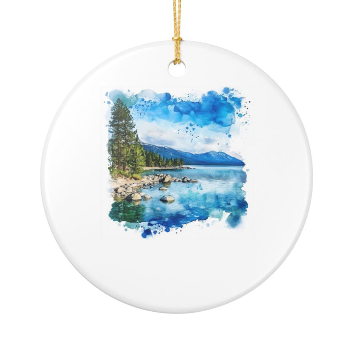 Lake Tahoe USA Ornament: Unique Lake Tahoe Souvenir, Lake Tahoe USA Xmas Decor, and Authentic Lake Tahoe Gift
