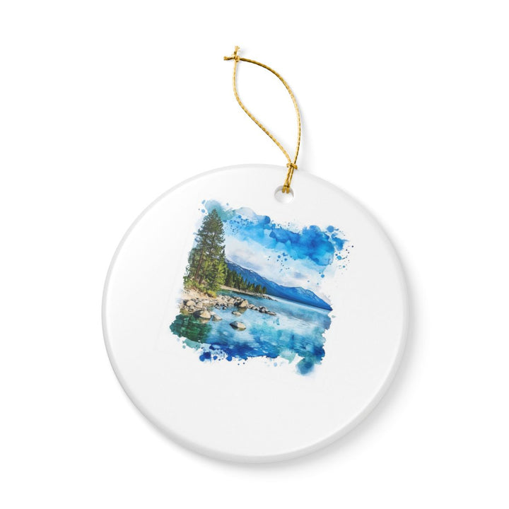 Lake Tahoe USA Ornament: Unique Lake Tahoe Souvenir, Lake Tahoe USA Xmas Decor, and Authentic Lake Tahoe Gift