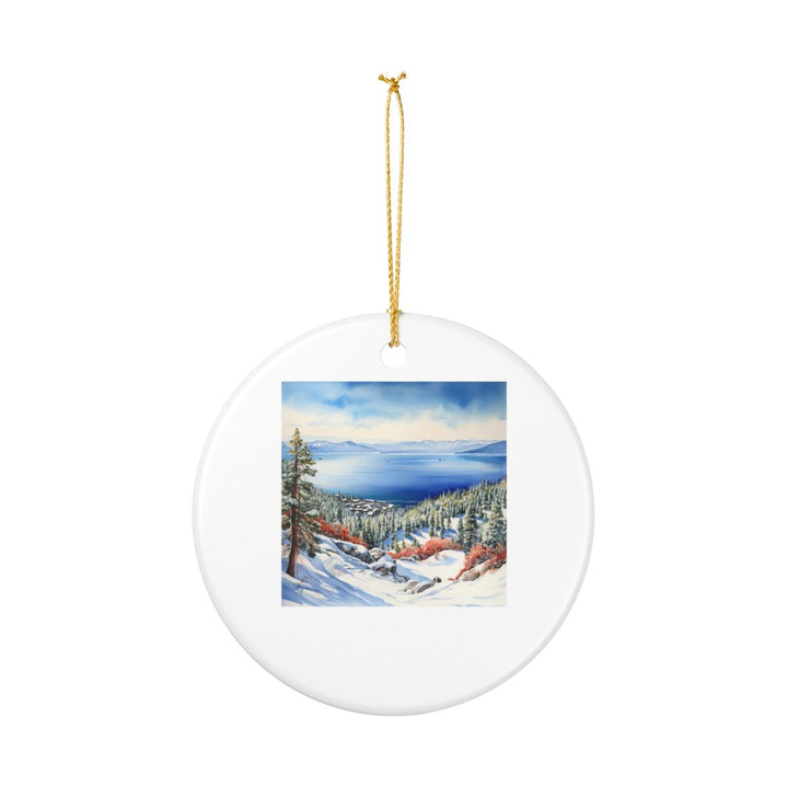 Lake Tahoe California USA Ornament: Unique Lake Tahoe Souvenir, Lake Tahoe California Xmas Decor, and Authentic Lake Tahoe Gift