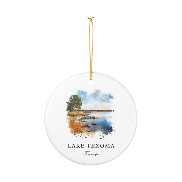 Lake Texoma Texas USA Ornament: Unique Lake Texoma Souvenir, Lake Texoma Texas Xmas Decor, and Authentic Lake Texoma Gift
