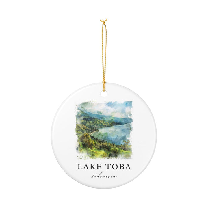 Lake Toba Indonesia Ornament: Unique Lake Toba Souvenir, Lake Toba Indonesia Xmas Decor, and Authentic Lake Toba Gift