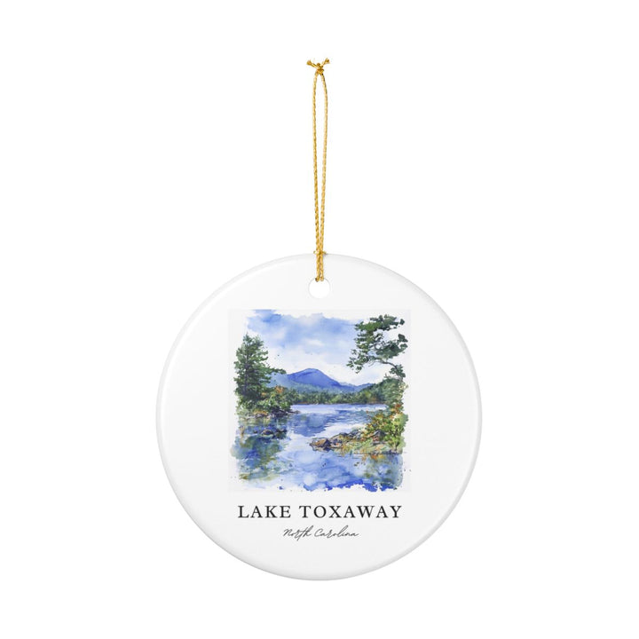 Lake Toxaway North Carolina Ornament: Unique Lake Toxaway Souvenir, Lake Toxaway North Carolina Xmas Decor, and Authentic Lake Toxaway Gift