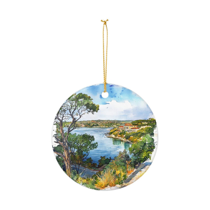 Lake Travis Texas Ornament: Unique Lake Travis Texas Souvenir, Lake Travis Texas Xmas Decor, and Authentic Lake Travis Texas Gift