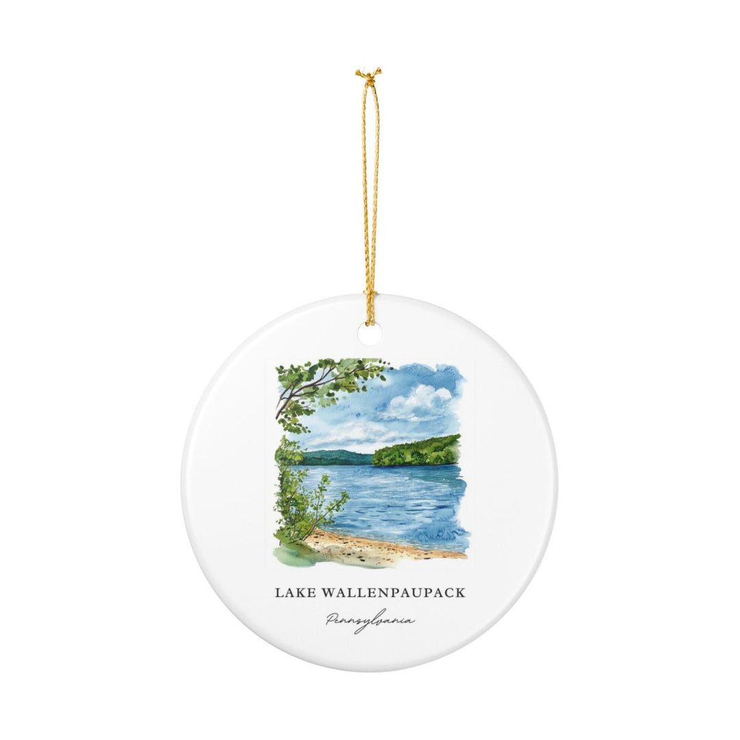 Lake Wallenpaupack Ornament: Unique Lake Wallenpaupack Souvenir, Lake Wallenpaupack Xmas Decor, and Authentic Lake Wallenpaupack Gift