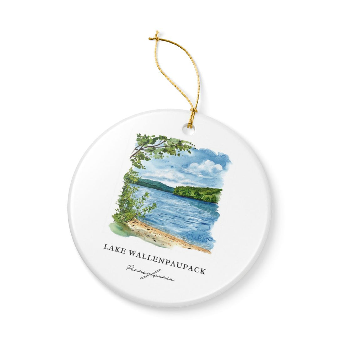Lake Wallenpaupack Ornament: Unique Lake Wallenpaupack Souvenir, Lake Wallenpaupack Xmas Decor, and Authentic Lake Wallenpaupack Gift