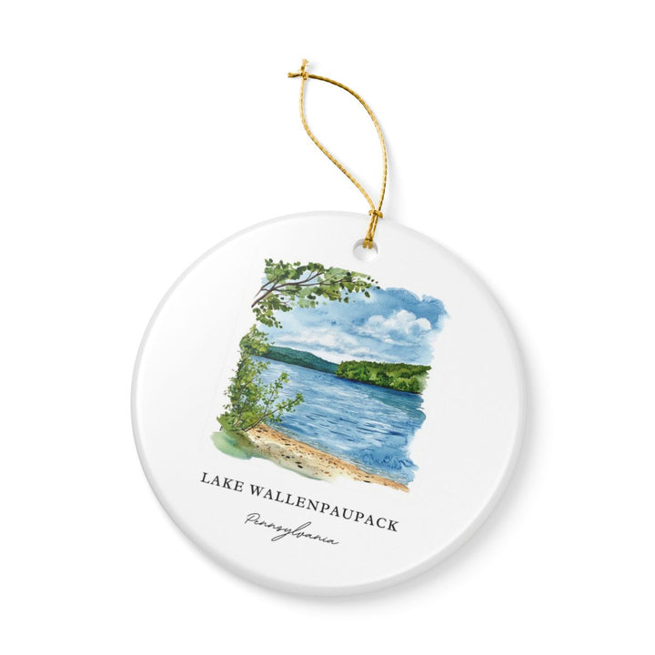 Lake Wallenpaupack Ornament: Unique Lake Wallenpaupack Souvenir, Lake Wallenpaupack Xmas Decor, and Authentic Lake Wallenpaupack Gift