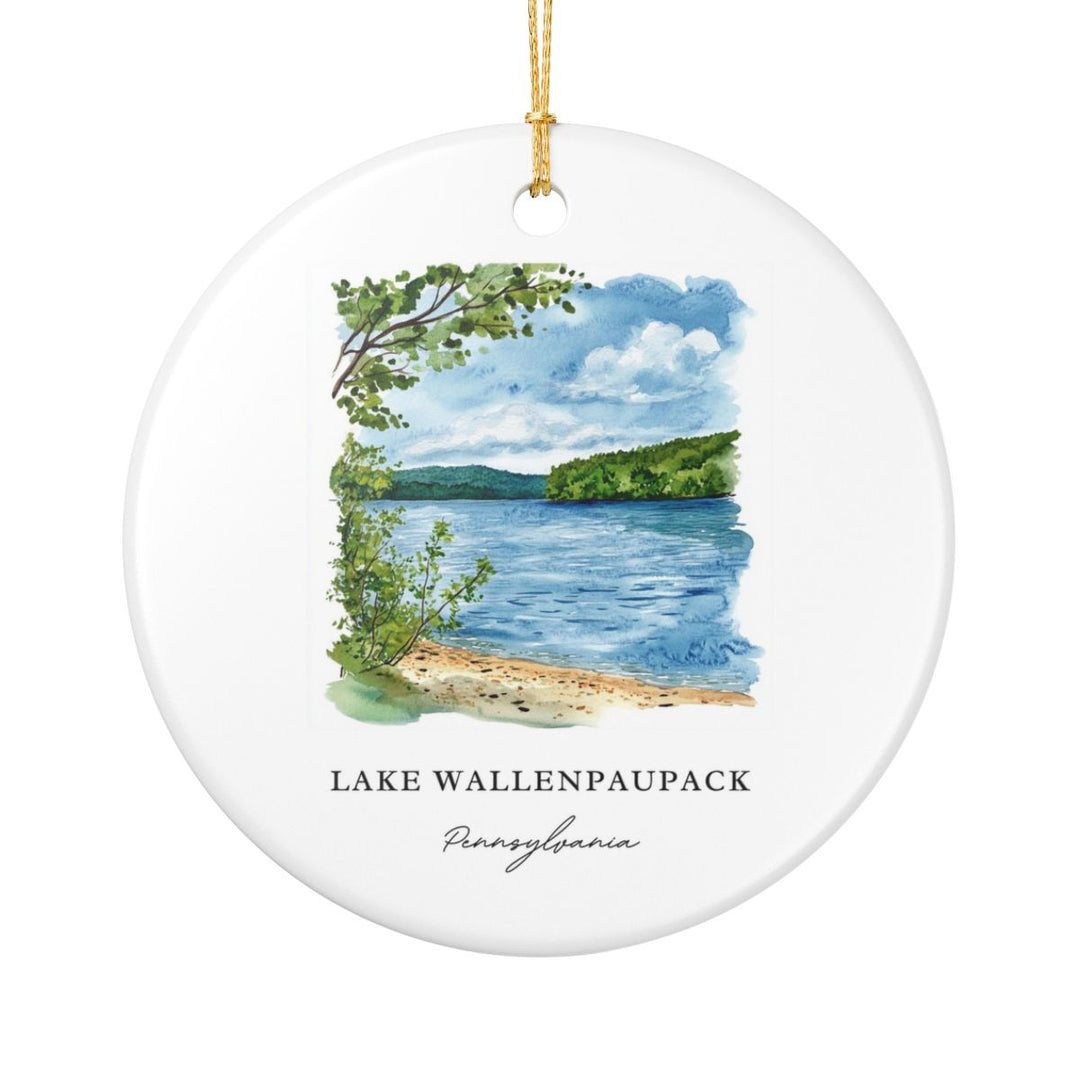 Lake Wallenpaupack Ornament: Unique Lake Wallenpaupack Souvenir, Lake Wallenpaupack Xmas Decor, and Authentic Lake Wallenpaupack Gift